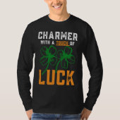 St Patrick's Day Lucky Charmer With A Touch Of Luc Tシャツ (正面)
