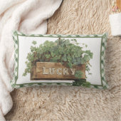 St Patrick's Day Lucky Clover ランバークッション (ブランケット)