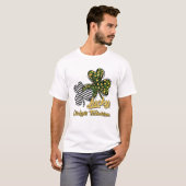 St Patrick's Day Lucky Dialysis Technician Clover Tシャツ (正面フル)
