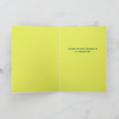 St Patrick's Day Lucky Green Hummingbird Feeder シーズンカード (内部)