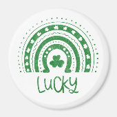 St.Patricks Day Lucky Green Magnet マグネット (正面)