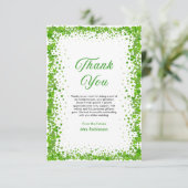 St Patrick's Day Lucky in Love Bridal Shower サンキューカード (スタンド正面)