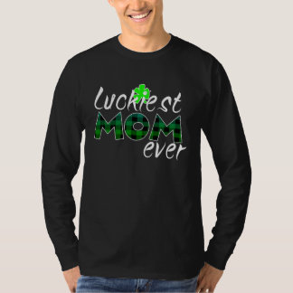St Patricks Day Lucky Irish Shamrock C Lucky Mom M Tシャツ