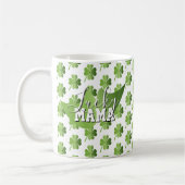 St Patricks Day Lucky Mom コーヒーマグカップ (左)