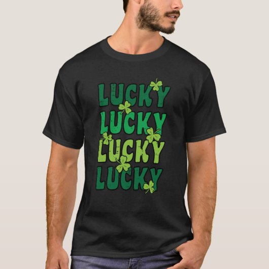 St Patricks Day Lucky Saint Paddys Pattys Men Wome Tシャツ (正面)