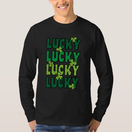 St Patricks Day Lucky Saint Paddys Pattys Men Wome Tシャツ (正面)