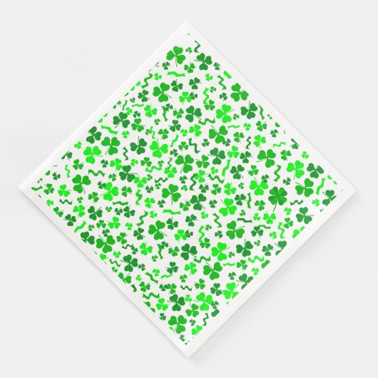 St Patrick's Day Lucky Shamrocks Confetti Pattern (コーナー)