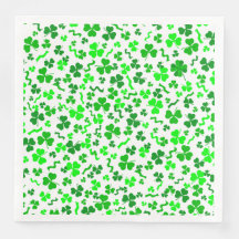 St Patrick's Day Lucky Shamrocks Confetti Pattern