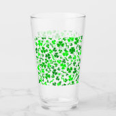 St Patrick's Day Lucky Shamrocks Confetti Pattern タンブラーグラス (正面)