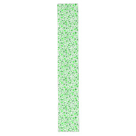 St Patrick's Day Lucky Shamrocks Confetti Pattern ロングテーブルランナー