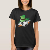 St Patrick's Day Lucky Soccer Ball Tシャツ (正面)