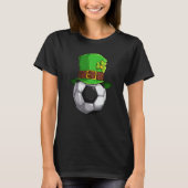 St Patrick's Day Lucky Soccer Ball With Leprechaun Tシャツ (正面)