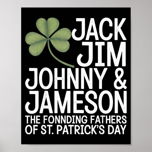 St patricks day men the founding fathers of st ポスター (正面)