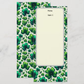 St patricks day menu メニュー (正面/裏面)