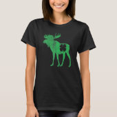 St Patrick's Day Moose Irish Shamrock Saint Paddy' Tシャツ (正面)