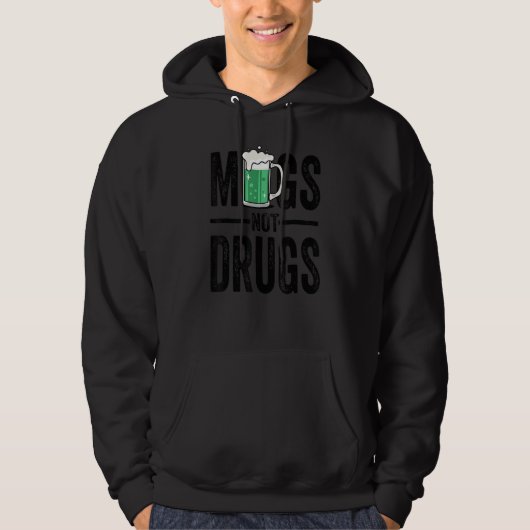 St Patrick's Day Mugs Not Drug T Shirts, Funny Bee パーカ (正面)