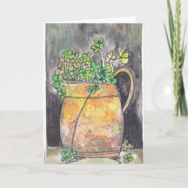 St. Patrick's Day Notecards with Shamrocks  サンキューカード