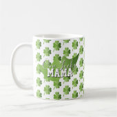St Patricks Day One Lucky Mom コーヒーマグカップ (左)