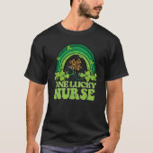 St Patricks Day One Lucky Nurse Saint Pattys Scrub Tシャツ (正面)