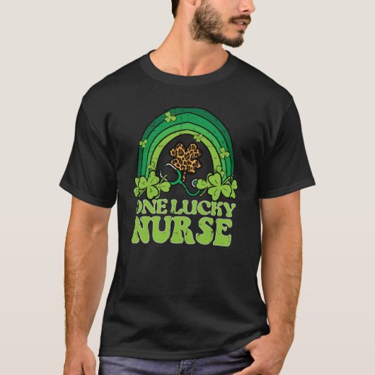 St Patricks Day One Lucky Nurse Saint Pattys Scrub Tシャツ (正面)