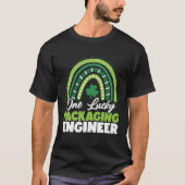 St Patricks Day One Lucky Packaging Engineer Tシャツ (正面)