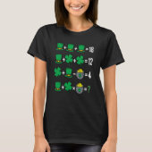 St Patricks Day Order of Operations Math Teacher S Tシャツ (正面)