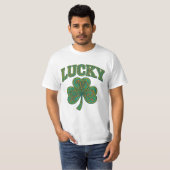 St. Patrick's Day | Ornate Lucky Shamrock Art  Tシャツ (正面フル)