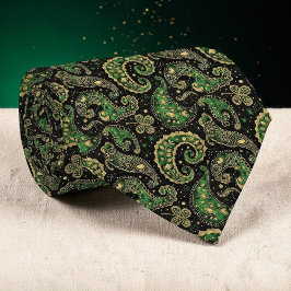 St. Patrick's Day Paisley Custom Necktie ネクタイ