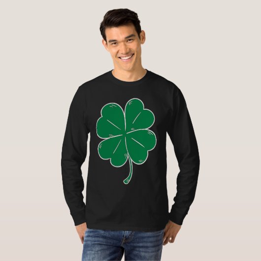 St Patrick's Day Parade Solo Clover Lucky Leaf Dri Tシャツ (正面フル)