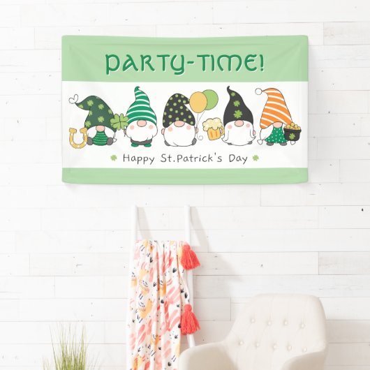 St Patrick's Day party banner 横断幕 (インサイチュ)