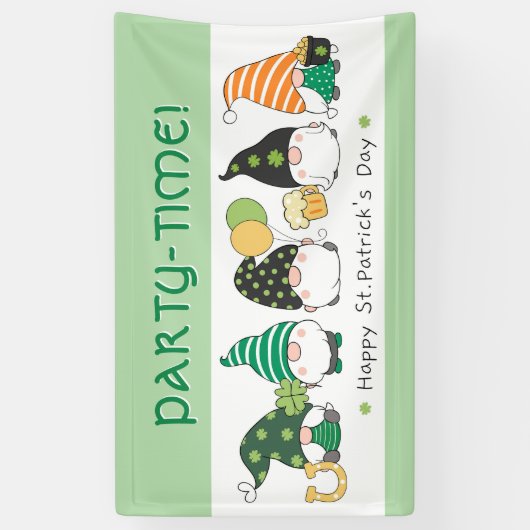 St Patrick's Day party banner 横断幕 (縦)