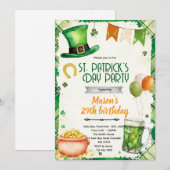 St. Patrick's Day Party Invitation 招待状 (正面/裏面)