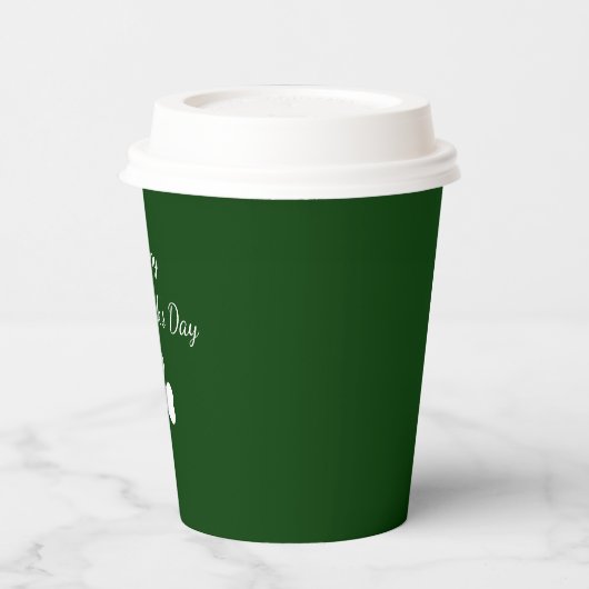 St. Patrick's Day Party Shamrock Green 紙コップ (左)