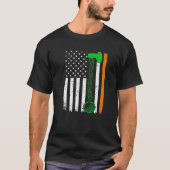 St Patrick's Day Patriotic Woodworking Irish Ameri Tシャツ (正面)