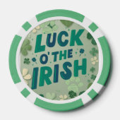 St Patricks day "pawt of gold "Poker Chip ポーカーチップ (裏面)