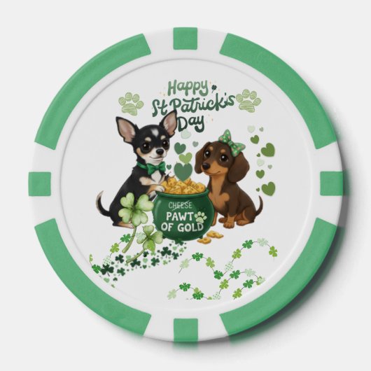 St Patricks day "pawt of gold "Poker Chip ポーカーチップ (正面)