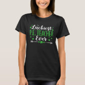 St Patrick's Day PE Teacher Luckiest Physical Educ Tシャツ (正面)