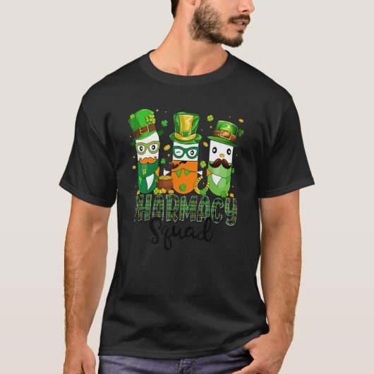 St Patrick's Day Pharmacy Squad Matching Pharmacis Tシャツ (正面)
