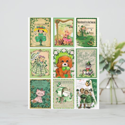 St Patrick's Day Pocket Cards ATCカード (スタンド正面)