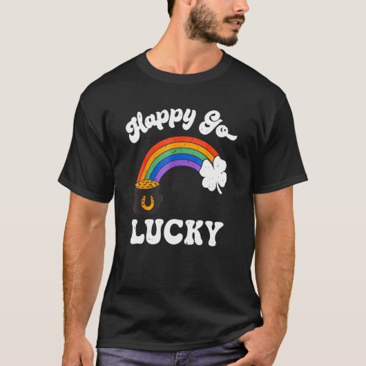 St Patrick's Day Pot Of Leprechaun Gold Rainbow Ha Tシャツ (正面)