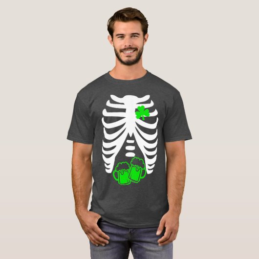 St Patricks Day Pregnancy Announcement  Dad Tシャツ (正面フル)