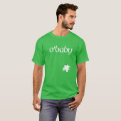 St. Patrick's Day Pregnancy Announcement O'baby St Tシャツ (正面フル)