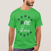 St Patricks Day Prek Kinder One Lucky Big Sister Tシャツ (正面)