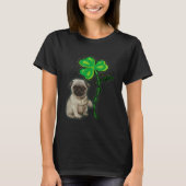 St Patricks Day Pug My Lucky Charm Tシャツ (正面)