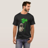 St Patricks Day Pug My Lucky Charm Tシャツ (正面フル)