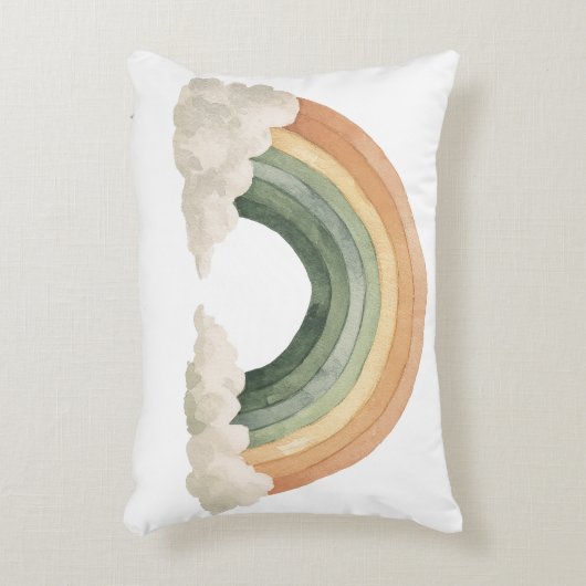 St Patrick's Day Rainbow アクセントクッション (正面(垂直))