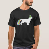 St. Patrick's Day Rainbow Dog Field Spaniel Tシャツ (正面)