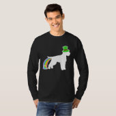 St Patrick's Day Rainbow Dog  Lagotto Romagnolo Tシャツ (正面フル)
