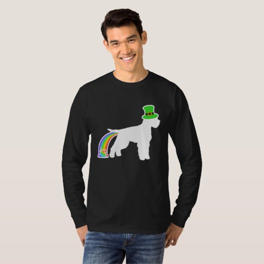St Patrick's Day Rainbow Dog  Lagotto Romagnolo Tシャツ (正面フル)