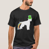 St Patrick's Day Rainbow Dog  Lagotto Romagnolo Tシャツ (正面)